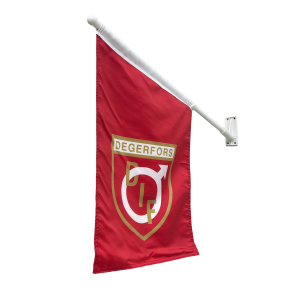 Fasadflagga Röd - Sköld